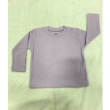 Tiffany Sweatshirt Raporlu Basic Theme Lila