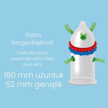 ada marketing Tırtıklı ve Geciktiricili Özel Dış Uyarımlı Prezervatif Dragon Northern Condom