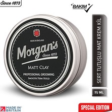 Morgan's Pomade Matt Clay Smooth Firm Hold - Güçlü Tutuş Sağlayan Şekillendirici Kil 75 ml