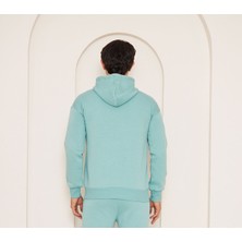 Vera Moda Tarz Kapşonlu Erkek Eşofman Üstü - Mint Yeşili