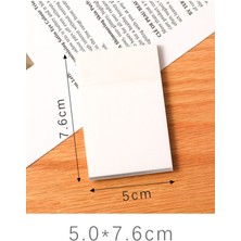 Ezoshop Şeffaf Renkli Postit Yapışkan Post-It Not Kağıdı Karenot - 2 Li Set - Beyaz