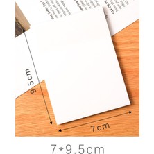 Ezoshop Şeffaf Renkli Postit Yapışkan Post-It Not Kağıdı Karenot - 2 Li Set - Beyaz