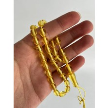 Hasyılmaz Oval Kesim Kokulu Toz Kehribar Tesbih 33LÜK 6mm A010