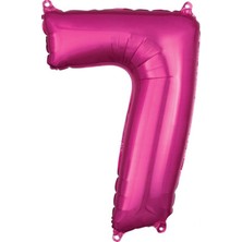 Rooyal Shop Pembe Rakam Folyo Balon 