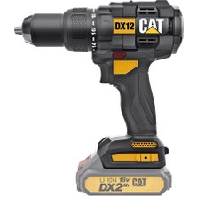 Cat DX12B 18 Volt Kömürsüz Profesyonel Şarjlı Darbeli Matkap (Akü Dahil Değildir)