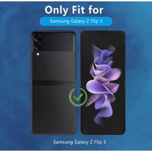 SPHONE Galaxy Z Flip 3 Ekran Cam Film Koruyucu Hidrojel 360 Kaplar Ön Arka Koruma Screen Protector