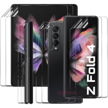 SPHONE Samsung Galaxy Z Fold 4  Ekran Cam Film Koruyucu Hidrojel 360 Kaplar Ön Arka Koruma Screen Protector