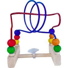 Hamaha Wooden Toys Doğal Ahşap Eğitici Oyuncak Mini Boncuklu Koordinasyon HMH-017