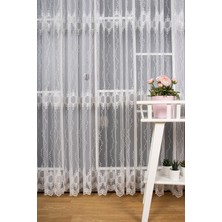 Winsev Tekstil Ayna Brode Nakış Işlemeli Tül Perde (1/2.5 Normal Pile)