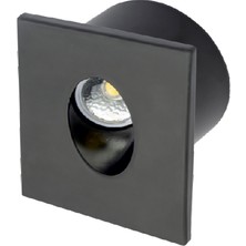 Cata Ct 5179 Cata 3W Ledli Koridor Armatürü Siyah Kasa Beyaz Işık