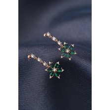 Byes 925 Ayar Gümüş Sallantılı Nergis Çiçeği Küpe