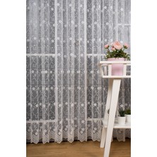 Winsev Tekstil Bahar Dalı Brode Işlemeli Tül Perde ( 1/2.5 Normal Pile )