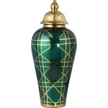 Vitale Shine Yeşil Vazo 15X30X66 cm AK.WLT0639