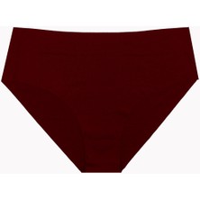 Nbb Ten Bordo Cappuccino 3lü Lazer Yüksek Bel Külot