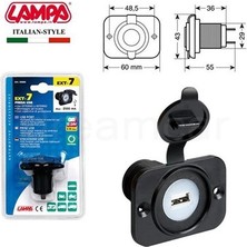 Lampa EXT-7 Usb Soketi Yüzeye Monte Koruma Kapaklı 39006