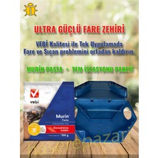 Vebi Murin Pasta Fare Yemi 100 gr + Kilitli Yem Istasyonu Seti