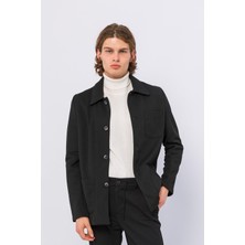 Cekmon Erkek Düğmeli Çok Cepli Rahat Blazer Regular Fit Klasik Ceket
