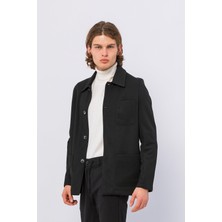 Cekmon Erkek Düğmeli Çok Cepli Rahat Blazer Regular Fit Klasik Ceket