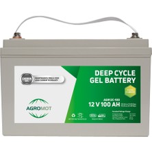 Agromot 12V 100 Ah Jel Akü Deep Cycle Nano Carbon Battery