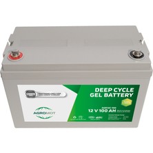 Agromot 12V 100 Ah Jel Akü Deep Cycle Nano Carbon Battery