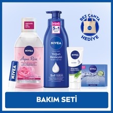 Nıvea Vücut Losyonu 400ML,MAKYAJ Temizleme Suyu,dudak Bakım Kremi,yüz Kremi,el Kremi,bez Çanta Hediye