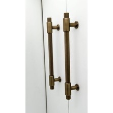 Koldoor Handles Kulp Mobilya Dolap Mutfak Çekmece Kulpu 158 Mat Antik Sarı 192 mm ( 19,2 cm ) 2 Adet