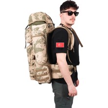 Kordak 110 Lt Su Geçirmez Cordura Kamuflaj Askeri Çanta - Dağcı Arazi Operasyon Çantası