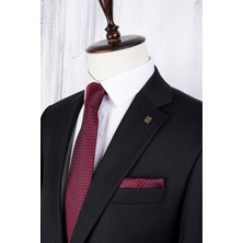 Paco Romano Erkek Regular Fit Mono Yaka Siyah Takım Elbise