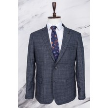 Paco Romano Erkek Regular Fit Mono Yaka Füme 4 Drop Takım Elbise