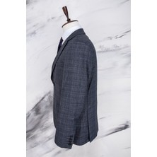 Paco Romano Erkek Regular Fit Mono Yaka Füme 4 Drop Takım Elbise