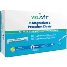 Velavit V-Magnesium & Potassium Citrate 20 Saşe