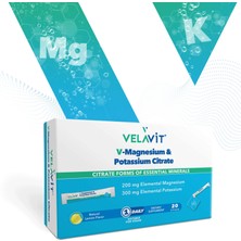 Velavit V-Magnesium & Potassium Citrate 20 Saşe