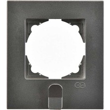 Günsan Elektrik Eqona Pratik Anahtarlık Çerçeve, Füme