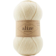 Alize Wool Time %75 Yünlü El Örgü Ipi 01-Krem