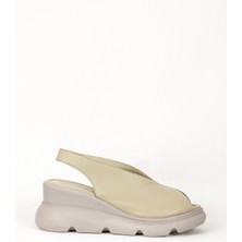 Dericlub 7672  Deri Kadın Sandalet