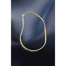 Byes 925 Ayar Gümüş Su Yolu Bileklik