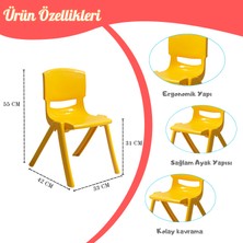 Ofis Fix Plastik Çocuk Sandalyesi - Anaokulu Sandalyesi - Çocuk Sandalyesi - Plastik Sandalye