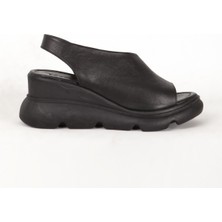 Dericlub 7712  Deri Kadın Sandalet