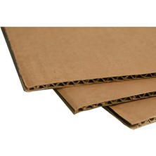 Sonsuz Ambalaj 5 Adet 80*100 Oluklu Mukavva Karton 3 mm Maket Kartonu - Ödev Kartonu - Tuval Kartonu