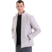 HTML Taş Slim Fit Hakim Yaka Mont