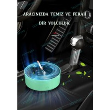 Ebulduk Akıllı Küllük - Dumana Içine Çeken Oto Araç Küllüğü - Pratik Hava Temizleyici Akıllı Kül Tablası