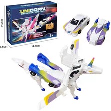 Wmtoore Skywing Magic Pegasus Unicorn Manyetik Çarpışma Deformasyon Araba Robot Çocuk Oyuncakları (Yurt Dışından)