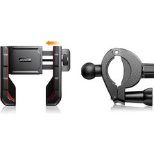 Hobimtek JR-ZS266 Bisiklet-Motosiklet Kıskaçlı Telefon Tutucu 4.7"-7" Gidon Tipi Universal Motor Tutucu Yüksek Kalite