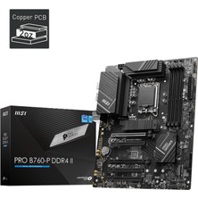 MSI MB PRO B760-P DDR4 II SOKET 1700 DDR4 5333(OC) PCI-E M.2 USB3.2 HDMI DP 1x 2.5G LAN ATX