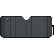 Lampa Premium Mat Siyah Çift Kat Balonlu Güneşlik 145x72cm 66862