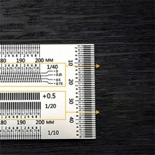 Sourcingasia gr T Tipi Kare Cetvel 180MM/200MM/300MM/400MM Yüksek Hassasiyetli Alüminyum Alaşımlı Çizici Işaretleme Ölçer Marangoz Aletleri (Yurt Dışından)