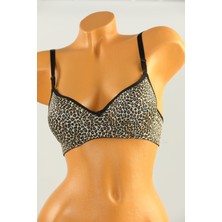 Julude Leopar Desen Kadın Leopar Desenli Destekli Sütyen P-00004407
