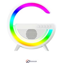 Aggiy Çok Fonksiyonlu Kablosuz Hızlı Şarj Özellikli Bluetooth Hoparlör Masa Lambası/rgb Ses Bombası