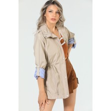 Julude Taş Kadın Bel Bağcıklı Astarlı Trençkot P-00005285