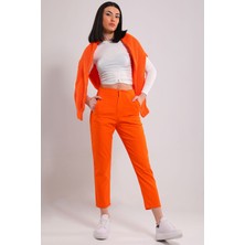 Julude Orange Kadın Boru Paça Pantolon P-00001659